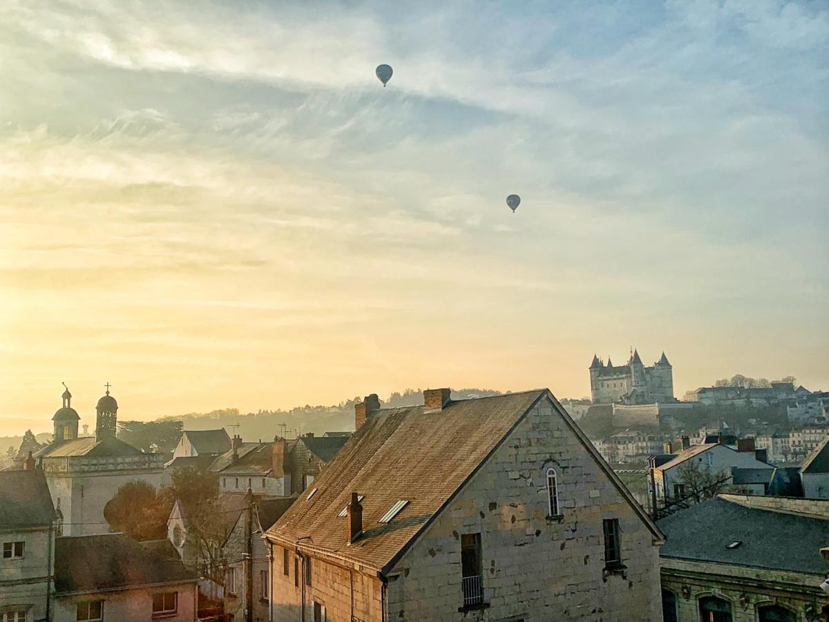 La Terrasse Saumuroise - Vue Chateau & Loire Zewnętrze zdjęcie