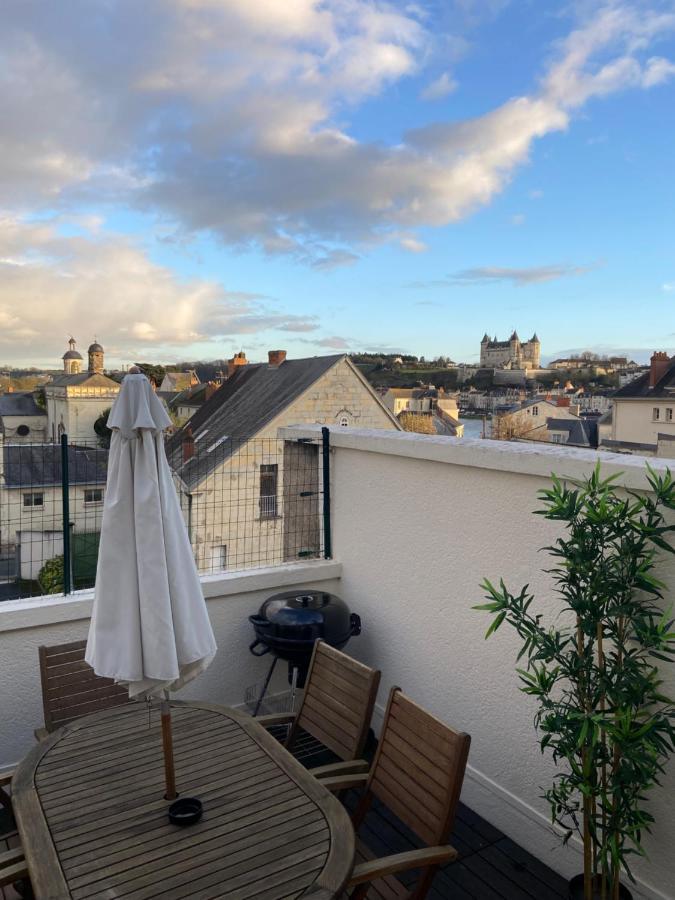 La Terrasse Saumuroise - Vue Chateau & Loire Zewnętrze zdjęcie